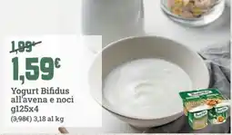 Banco Fresco Yogurt Bifidus all'avena e noci offerta
