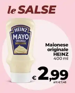 Ipercoop Radenza Maionese originale Heinz offerta