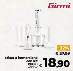 Ipercoop Radenza Mixer a immersione Girmi offerta