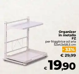 Ipercoop Radenza Organizer in metallo FZ offerta