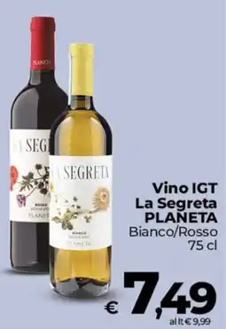 Ipercoop Radenza Vino IGT La Segreta PLANETA offerta