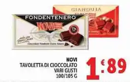 Deco Supermercati Novi Tavoletta di Cioccolato offerta