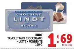 Deco Supermercati Tavoletta di cioccolato Lindt offerta