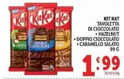Deco Supermercati KitKat tavolotta di cioccolato offerta