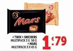 Deco Supermercati Twix Snickers Mars offerta