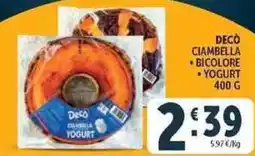 Deco Supermercati Decò ciambella yogurt offerta