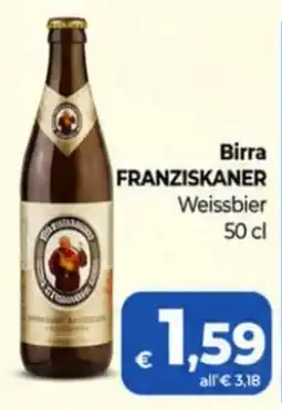 Ipercoop Radenza Birra Franziskaner Weissbier offerta