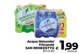 Ipercoop Radenza Acqua Naturale/ Frizzante San Benedetto offerta