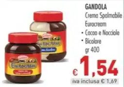 Cash & Carry Grossy Gandola Crema Spalmabile Eurocream offerta