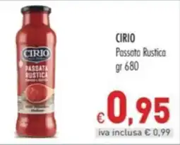 Cash & Carry Grossy Passata Rustica Cirio offerta