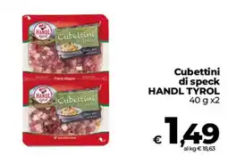 Ipercoop Radenza Cubettini di speck HANDL TYROL offerta