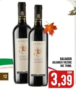 Al Discount Baliaggio Aglianico Vulture offerta
