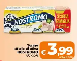 Ipercoop Radenza Tonno all'olio di oliva NOSTROMO offerta