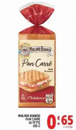 Deco Supermercati Mulino Bianco Pan Carrè offerta