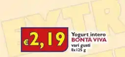 D'Italy Yogurt intero BONTÀ VIVA offerta