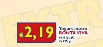 Yogurt intero BONTÀ VIVA