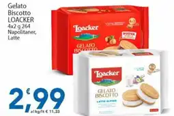 Sidis Gelato Biscotto Loacker offerta