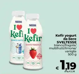 Ipercoop Radenza Kefir yogurt Sveltesse Nestlé offerta