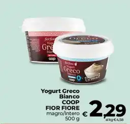 Ipercoop Radenza Yogurt Greco Bianco Fior Fiore offerta