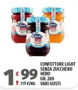 Vivo Supermercati Confettura light Hero offerta