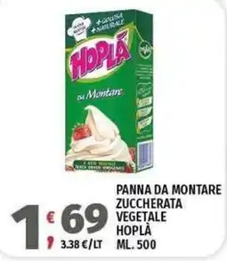 Vivo Supermercati Panna da montare zuccherata vegetale Hoplā offerta