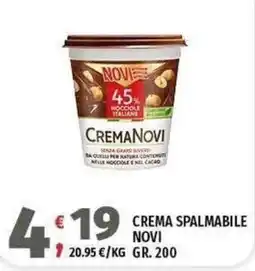 Vivo Supermercati Crema spalmabile Novi offerta