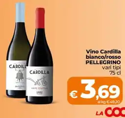 Ipercoop Radenza Vino Cardilla Pellegrino offerta