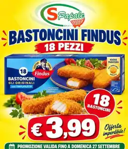 Supermercato Papale Bastoncini Findus offerta
