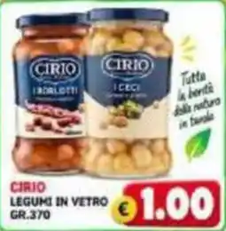 MercADone Cirio legumi in vetro offerta