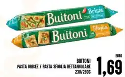 Al Discount Buitoni pasta brisee / pasta sfoglia rettangolare offerta