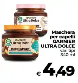 Ipercoop Radenza Maschera per capelli Garnier Ultra Dolce offerta