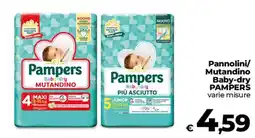 Ipercoop Radenza Pampers Baby-dry Mutandino offerta