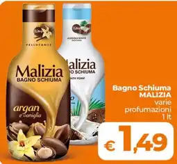 Ipercoop Radenza Bagno Schiuma Malizia offerta