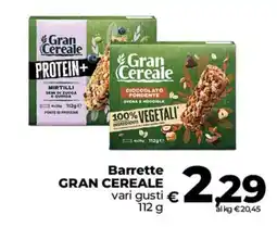Ipercoop Radenza Barrette Gran Cereale offerta