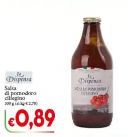 D'Italy La Dispensa Salsa di pomodoro ciliegino offerta