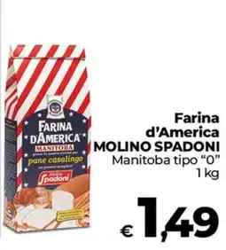 Ipercoop Radenza Farina d'America Manitoba offerta