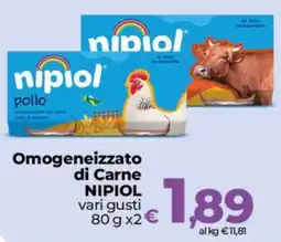 Ipercoop Radenza Omogeneizzato di Carne Nipiol offerta