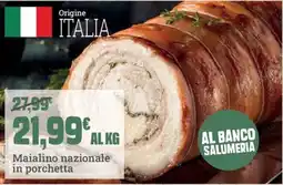 Banco Fresco Maialino nazionale in porchetta offerta