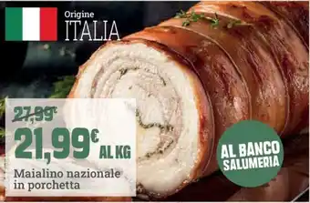 Maialino nazionale in porchetta