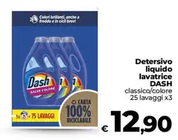 Ipercoop Radenza Detersivo liquido lavatrice DASH classico/colore offerta