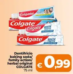 Ipercoop Radenza Dentifricio baking soda/ family action/ herbal original COLGATE offerta