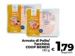 Ipercoop Radenza Arrosto di Pollo/Tacchino COOP BENESI offerta