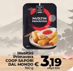 Ipercoop Radenza Involtini Primavera COOP SAPORI DAL MONDO offerta