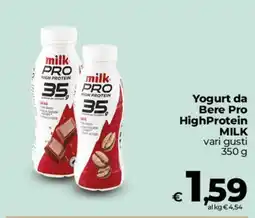Ipercoop Radenza Yogurt da Bere Pro HighProtein MILK offerta