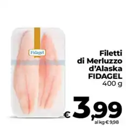 Ipercoop Radenza Filetti di Merluzzo d'Alaska FIDAGEL offerta