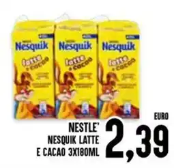 Al Discount Nesquik latte e cacao offerta