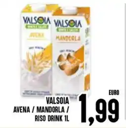 Al Discount Valsòia avena / mandorla / riso drink offerta