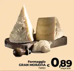 Ipercoop Radenza Formaggio Gran Moravia offerta