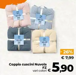 Ipercoop Radenza Coppia cuscini Nuvola FZ offerta