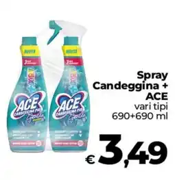 Ipercoop Radenza Spray Candeggina + ACE offerta